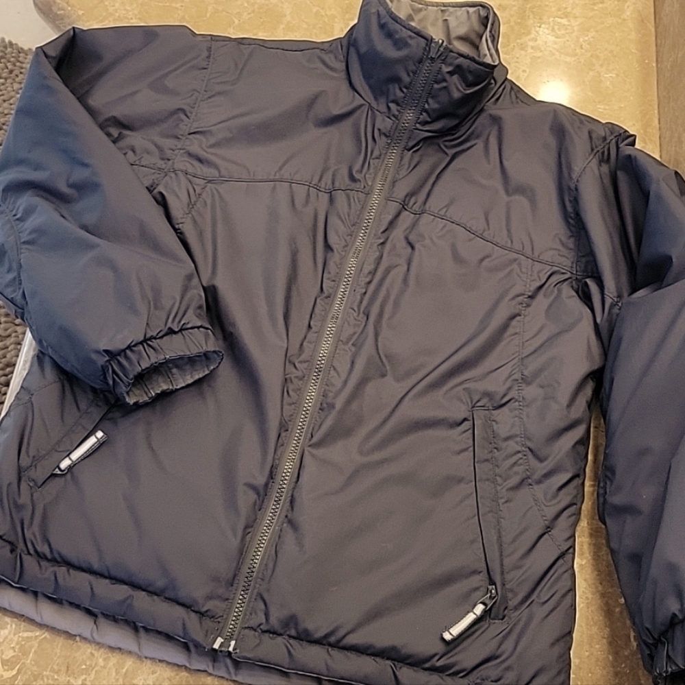 Columbia Women's Reversible Medium Gray/Dark Gray Ski Jacket, M